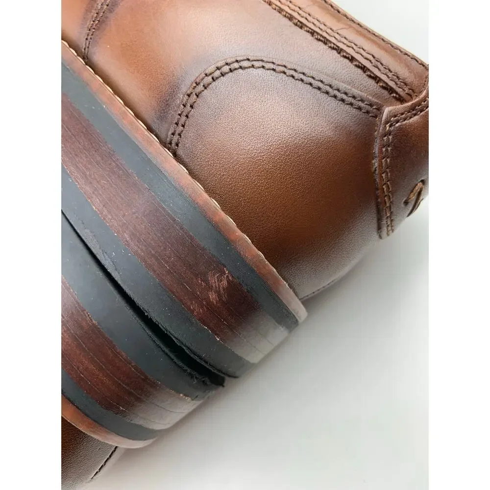Nunn Bush Westfield Oxford Dress Shoes Brown Leather Cap Toe Comfort Gel Mens 12